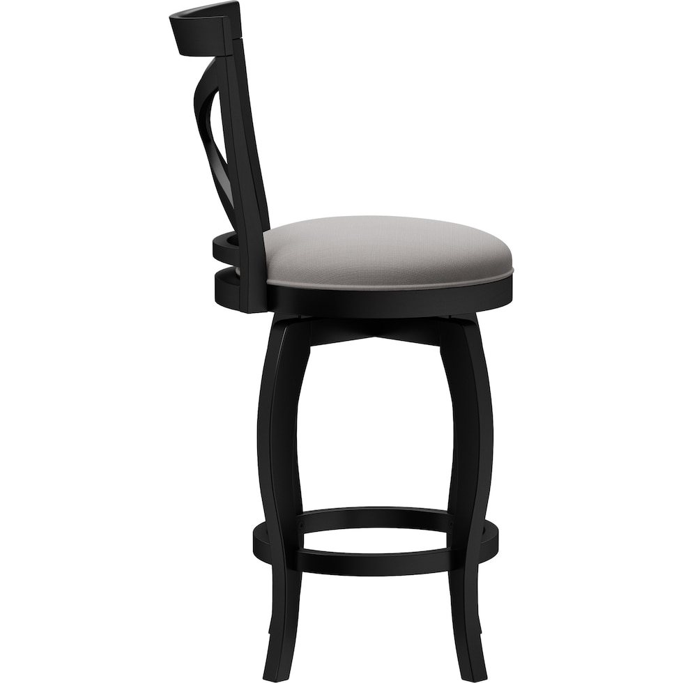 positano black counter height stool   