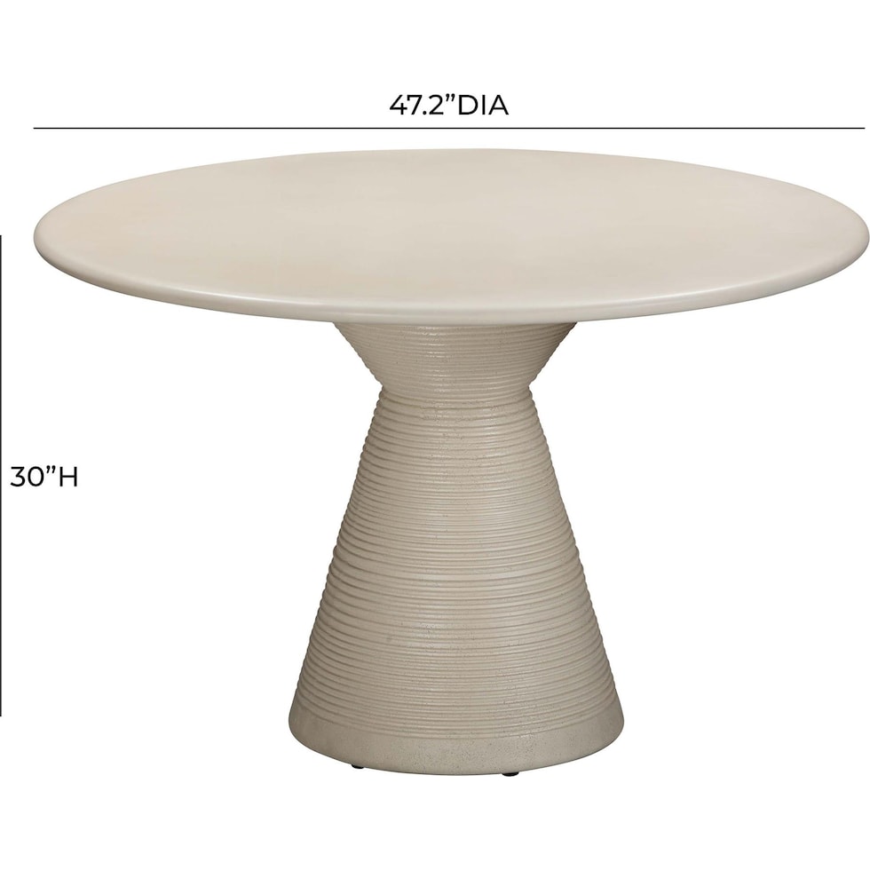 potter neutral dining table   