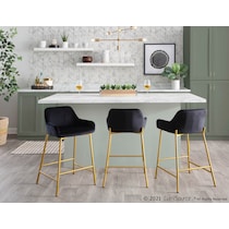 prague black counter height stool   