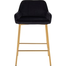 prague black counter height stool   