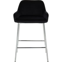 prague black counter height stool   