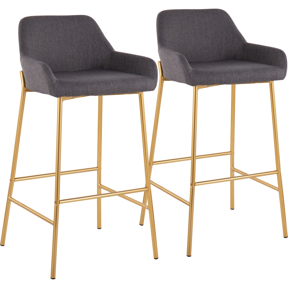 prague gray bar stool   