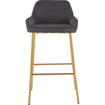prague gray bar stool   