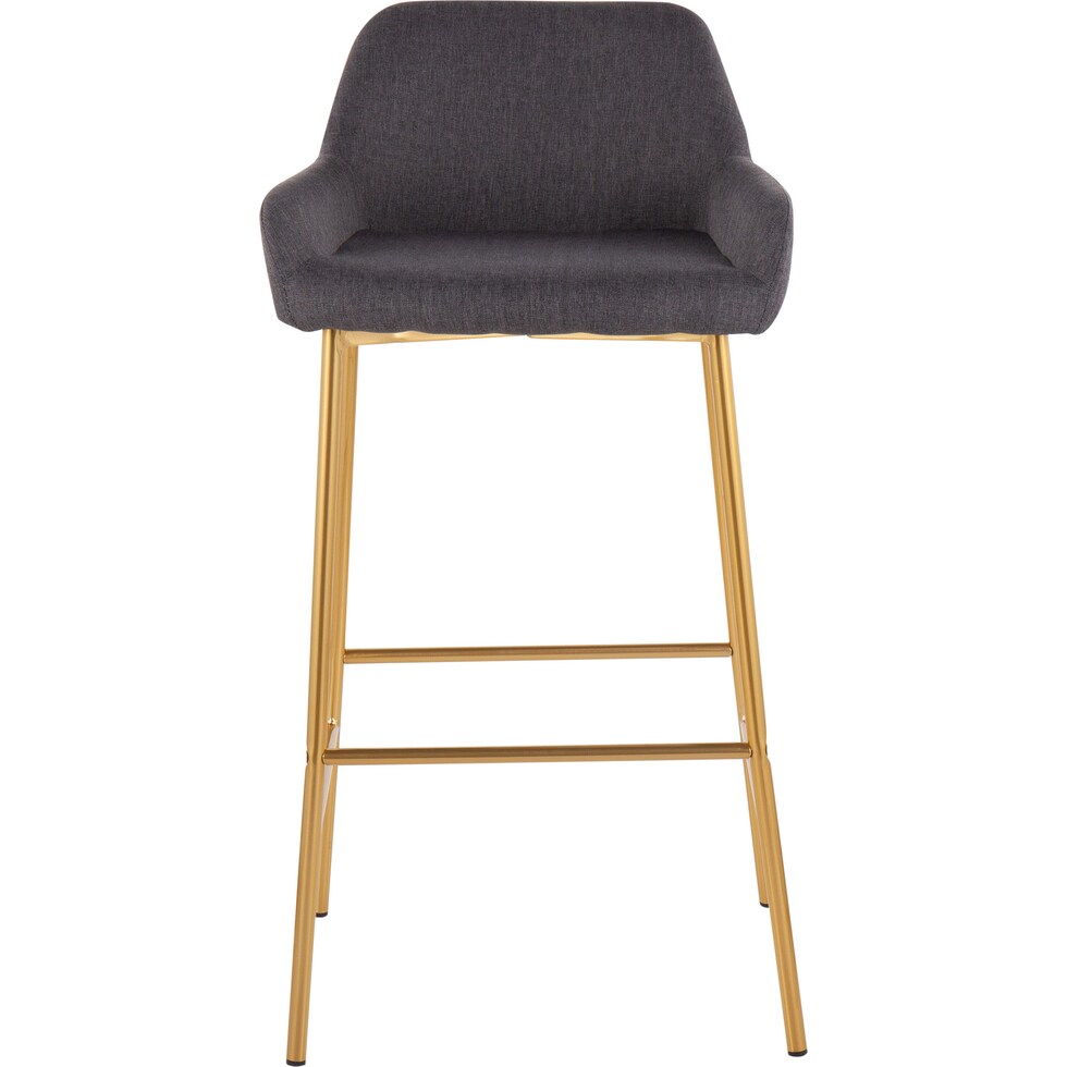 prague gray bar stool   