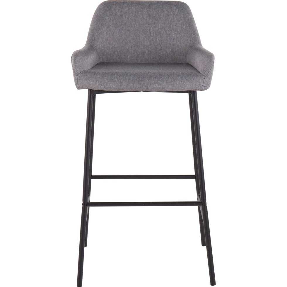 prague gray bar stool   