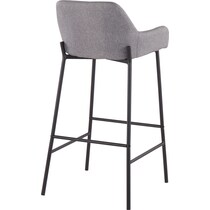 prague gray bar stool   