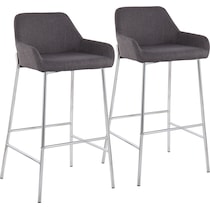 prague gray bar stool   