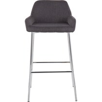 prague gray bar stool   