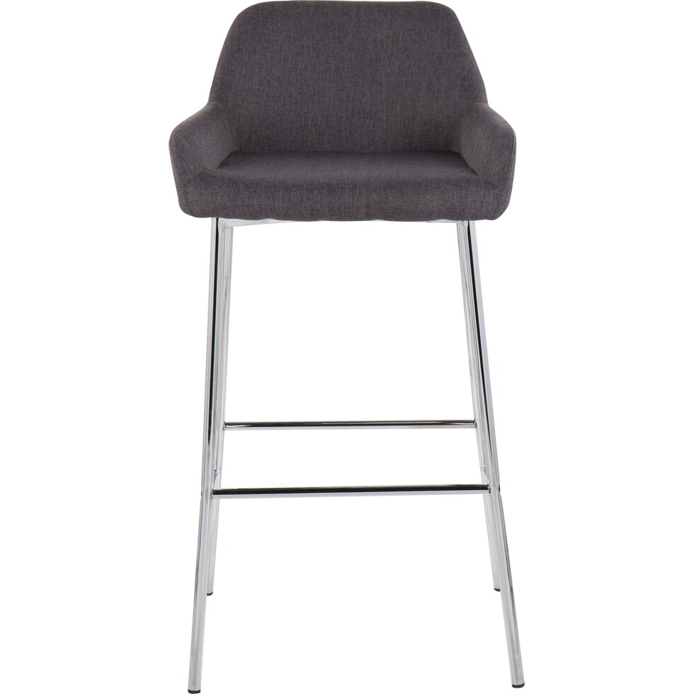 prague gray bar stool   