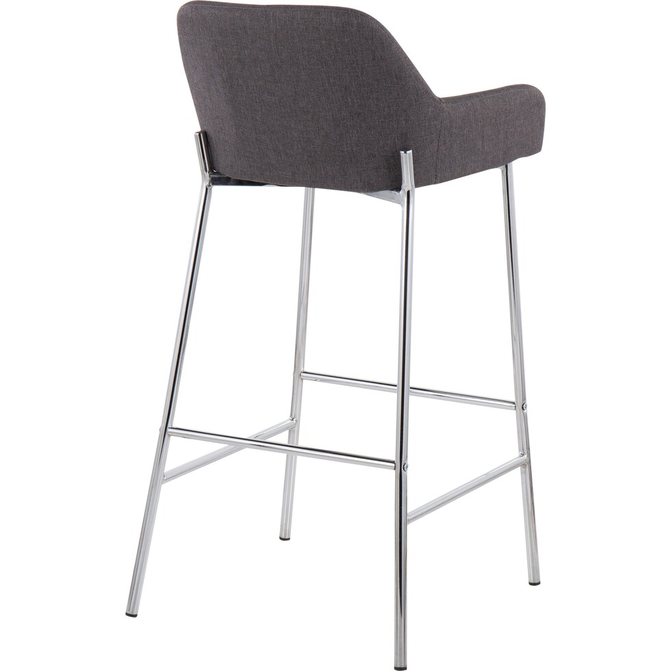 prague gray bar stool   