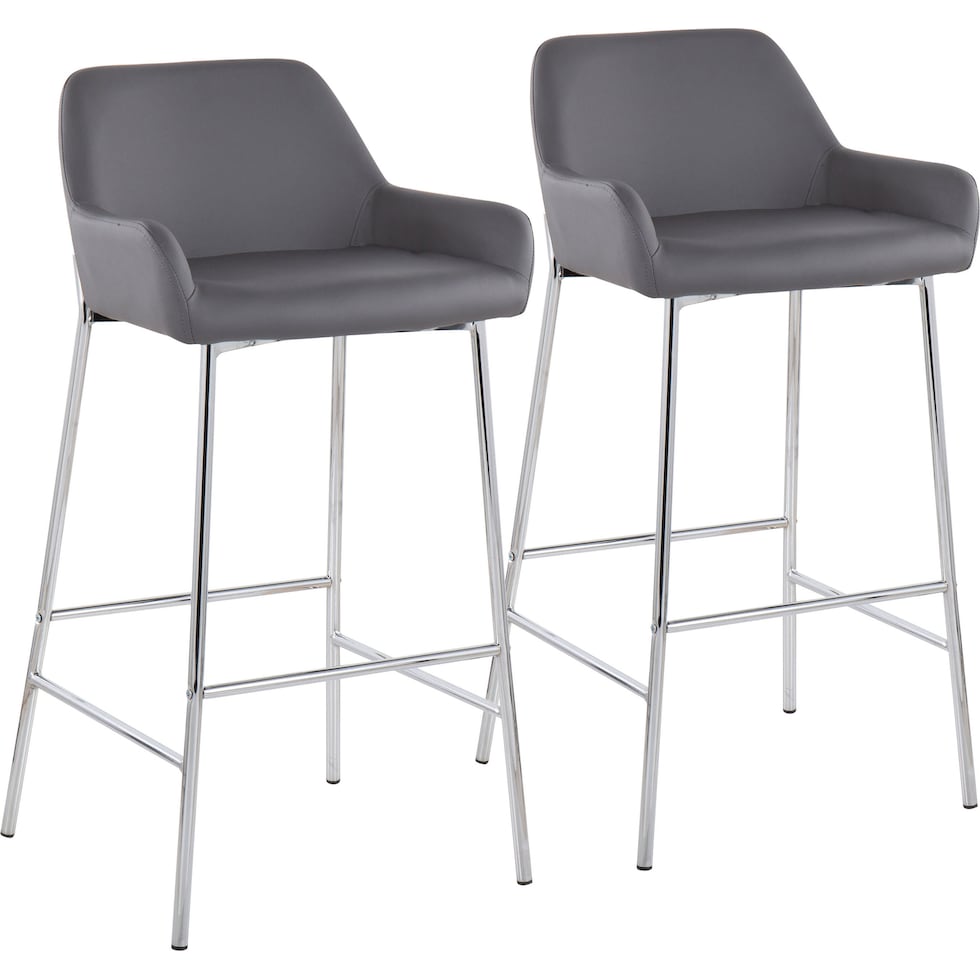 prague gray bar stool   