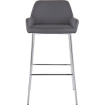 prague gray bar stool   