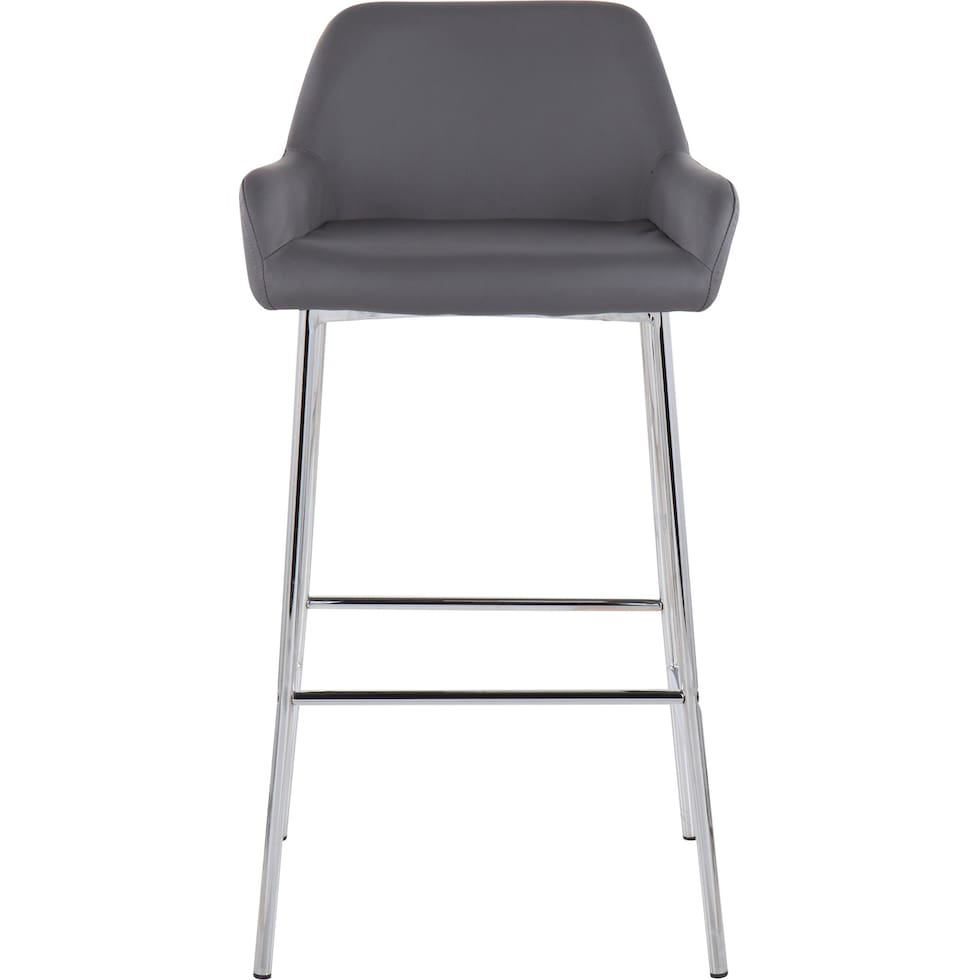 prague gray bar stool   