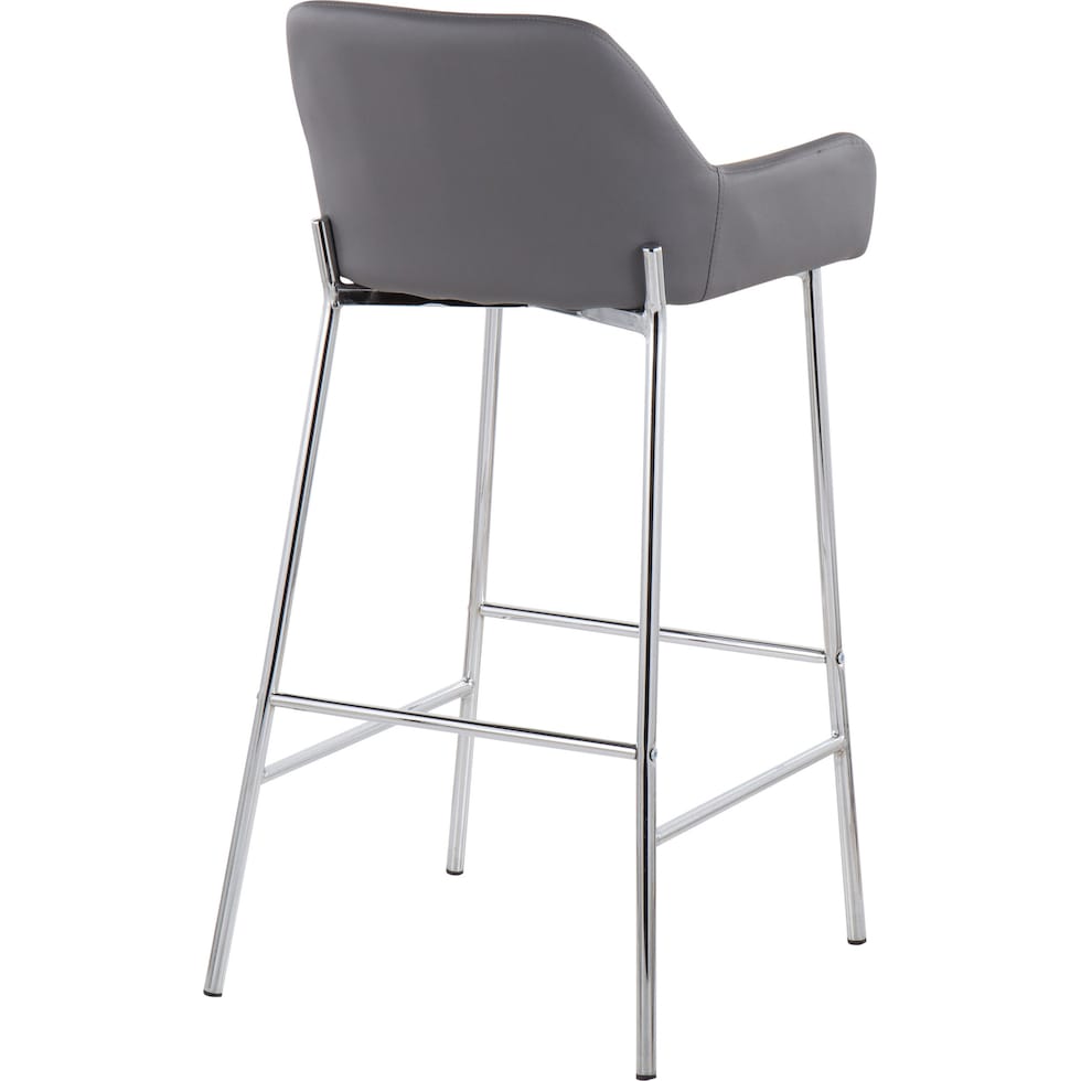 prague gray bar stool   