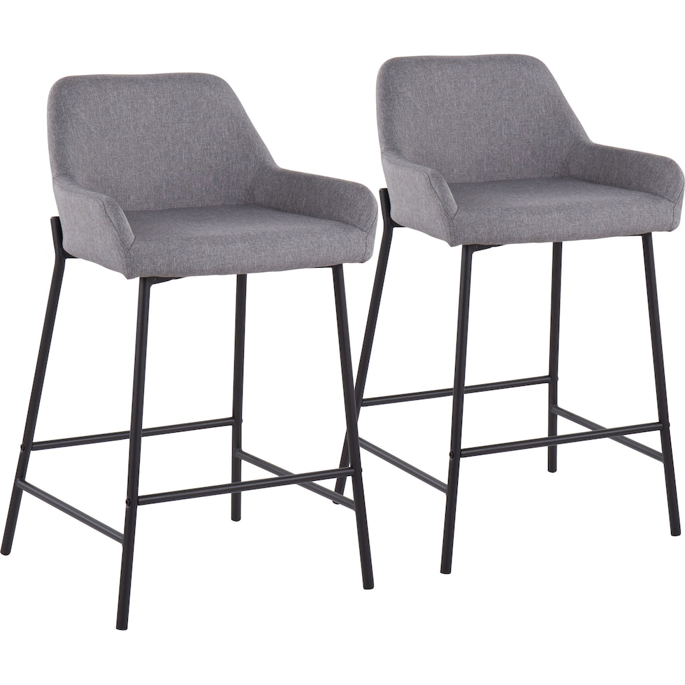 prague gray counter height stool   