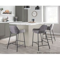 prague gray counter height stool   