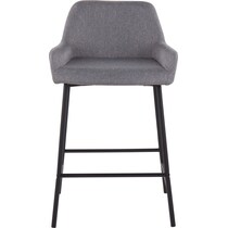 prague gray counter height stool   