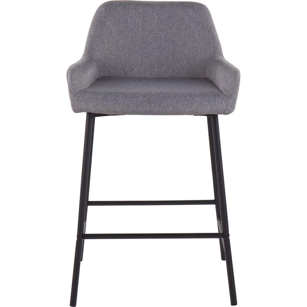 prague gray counter height stool   