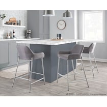prague gray counter height stool   