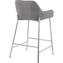 prague gray counter height stool   