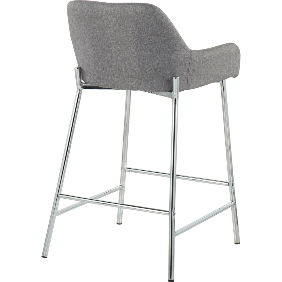 prague gray counter height stool   