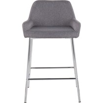 prague gray counter height stool   