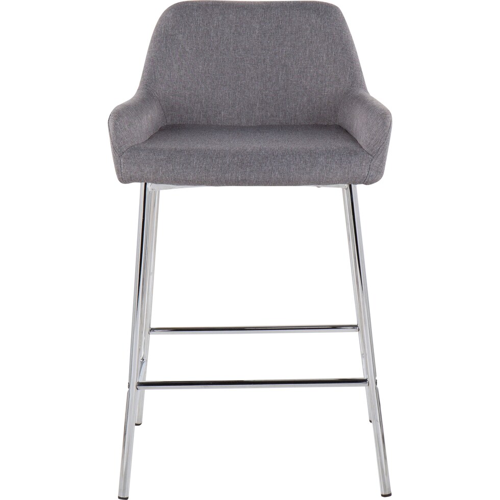 prague gray counter height stool   