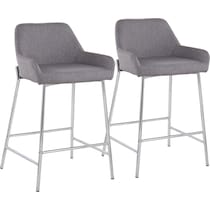 prague gray counter height stool   