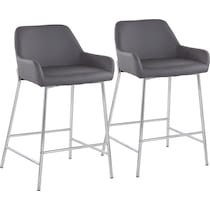 prague gray counter height stool   