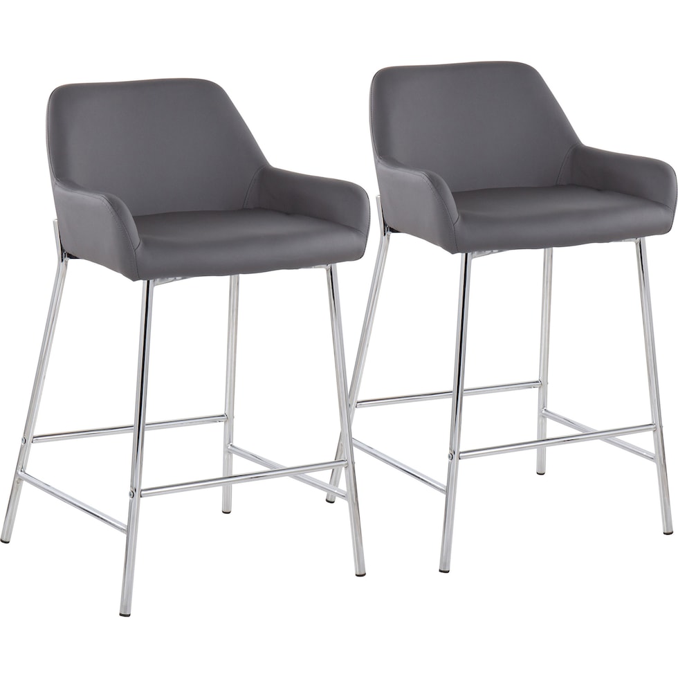 prague gray counter height stool   