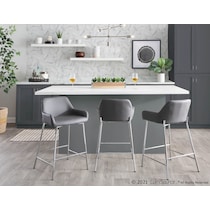 prague gray counter height stool   