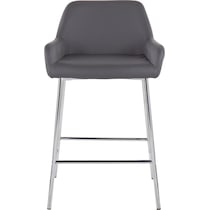 prague gray counter height stool   