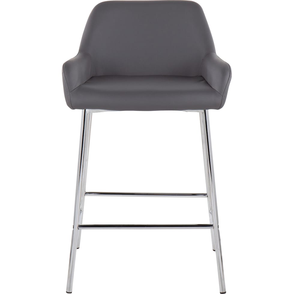 prague gray counter height stool   