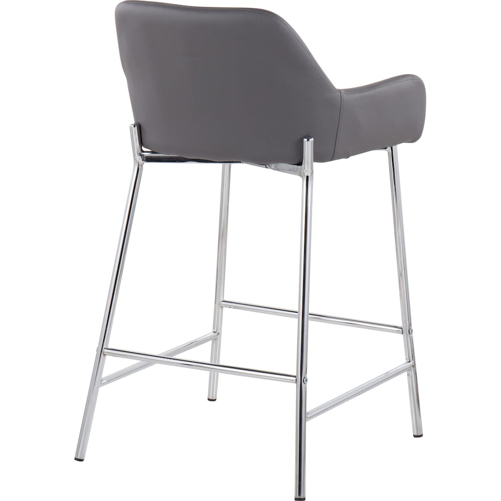 prague gray counter height stool   