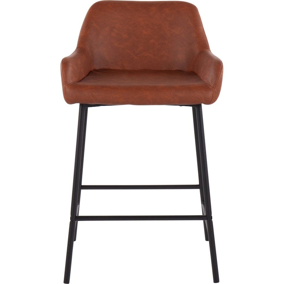 prague light brown counter height stool   