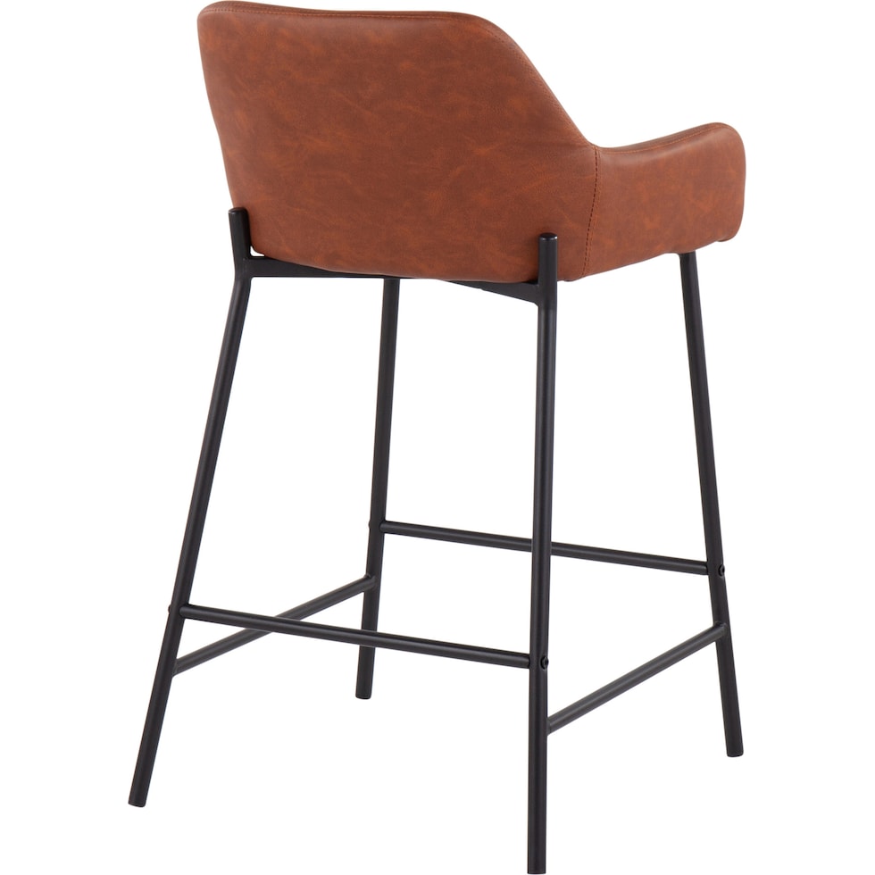 prague light brown counter height stool   