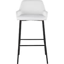 prague white bar stool   