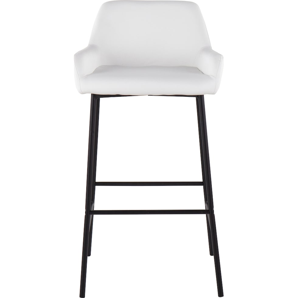 prague white bar stool   