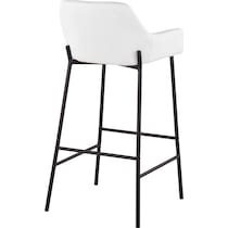 prague white bar stool   