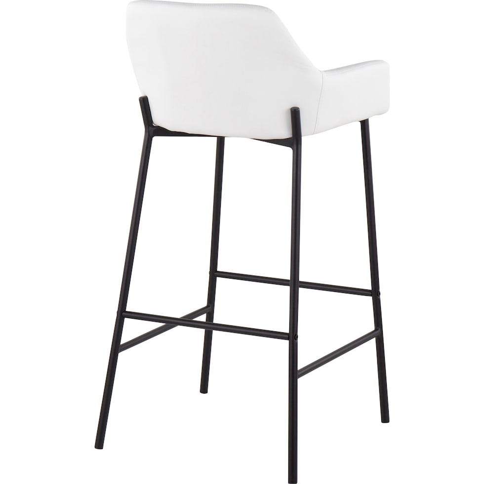 prague white bar stool   