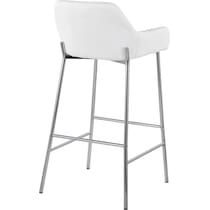 prague white bar stool   
