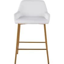 prague white counter height stool   