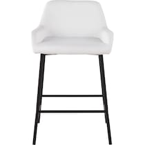 prague white counter height stool   