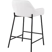 prague white counter height stool   