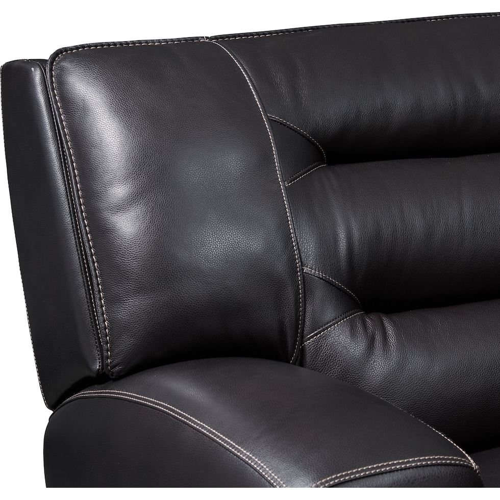 preston black sectional   