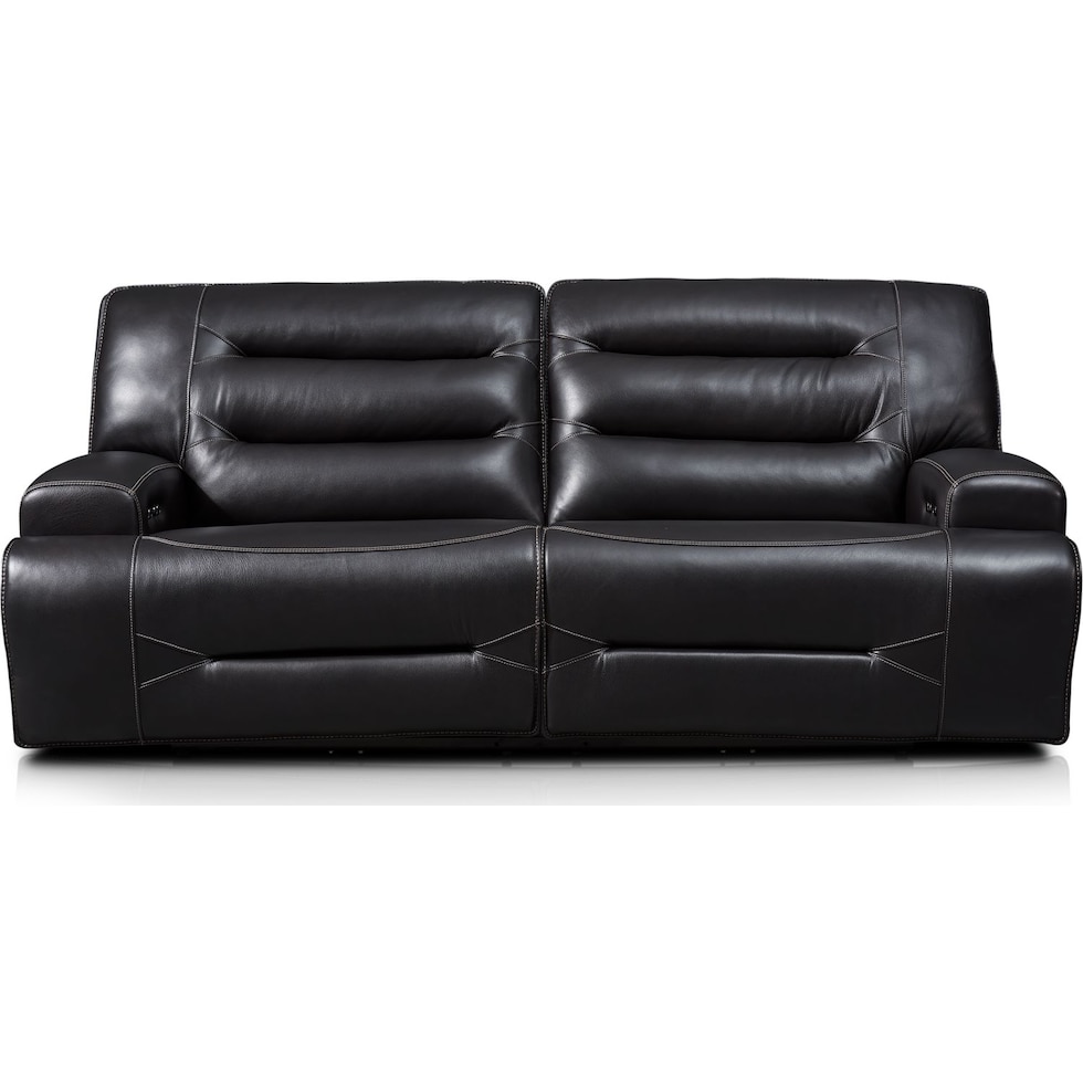 preston black sofa   