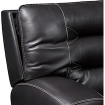 preston black sofa   