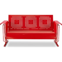 preston red outdoor sofa   