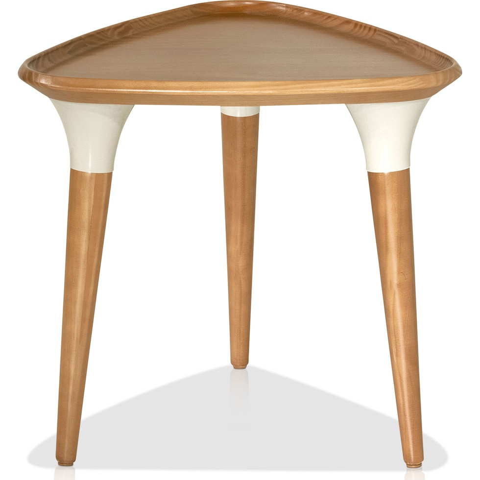 princeton light brown end table   