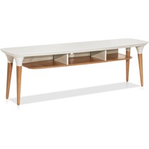 princeton off white cinnamon tv stand   